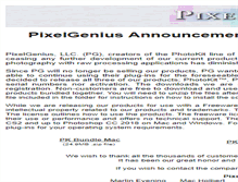 Tablet Screenshot of pixelgenius.com